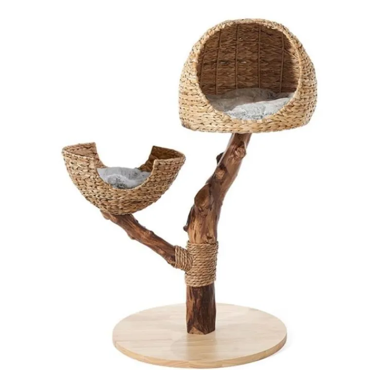 HAMIFORM Arbre à chat coloris marron AZKARA 02 - 60 x 60 x 110 cm