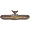ESSCHERT DESIGN Bain d’oiseau en fonte 29,5x13x7,1 cm