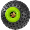 FERPLAST Balle à mâcher pour chien coloris noir et vert distributeur de croquettes ou friandises - Taille L Ø 8 cm