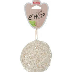 ZOLUX Balle en rotin naturel pour le rongeur coloris beige Ehop - Ø 10cm