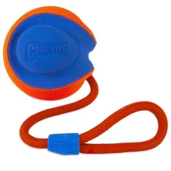 CHUCKIT! Balle pour chien orange Caoutchouc Rope Fetch