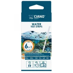 BLUE CORAL Bandes de test d'eau 6-en-1, CIANO - kit d'analyse rapide et précis