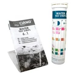 BLUE CORAL Bandes de test d'eau 6-en-1, CIANO - kit d'analyse rapide et précis