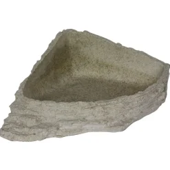 REPTILE PLANET Bassin ou mangeoire pour terrarium coloris gris Stone Age Series Dish - Taille XL 17 x 7,5 x 21 cm