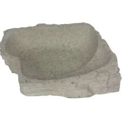 REPTILE PLANET Bassin ou mangeoire pour terrarium coloris gris Stone Age Serie Dish - Taille S 14 x 3 x 11 cm
