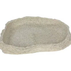 REPTILE PLANET Bassin ou mangeoire pour terrarium coloris gris Stone Age Serie Dish - Taille M 16,5 x 2,5 x 12,5 cm