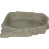 REPTILE PLANET Bassin ou mangeoire pour terrarium coloris gris Stone Age Serie Dish L - 17,5 x 3,5 x 14 cm