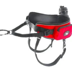 I-DOG Baudrier canicross pour chien coloris rouge Confort Trek - Taille unique