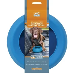 PETSAFE Bol anti-débordement pour chien coloris bleu Kurgo Splash - 22,8 x 18 x 7,6 cm