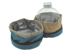 BUBIMEX Bols doubles de voyage avec gourde pour chien coloris multicolore - 500 ml