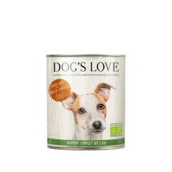 DOG'S LOVE Boîte bio au bœuf pour chien, 200 g