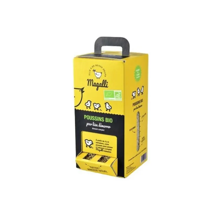 MAGALLI Boîte mangeoire Bio pour poussins 1,5 kg