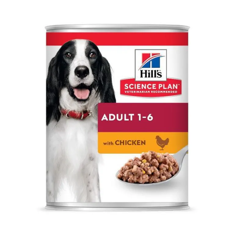 HILL'S Boîte pour chiens adultes au poulet Hill’s – Boîte de 370 gr
