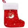 WOUAPY Botte surprise de Noël pour chien avec des friandises et un jouet coloris rouge – 19 x 6 x 22 cm