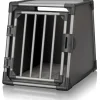 TRIXIE Box de transport pour chien en aluminium coloris gris graphite - 55 x 61 x 74 cm