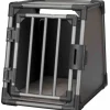 TRIXIE Box de transport pour chien en aluminium coloris gris graphite - 48 x 56 x 61 cm