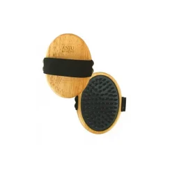 ANJU BEAUTÉ Brosse de massage pour chien et chat coloris marron Anju Beauté – 10,6 x 7,5 x 2,5 cm