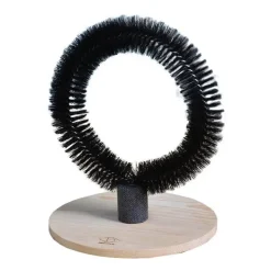 D&D Brosse de massage pour chat coloris noir Home Mila - 29 x 29 x 36 cm