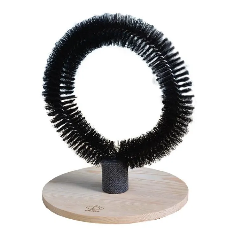 D&D Brosse de massage pour chat coloris noir Home Mila - 29 x 29 x 36 cm