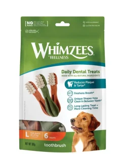 WHIMZEES Brosses à dents pour chien taille L - lot de 6