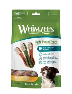 WHIMZEES Brosses à dents pour chien taille M - lot de 12