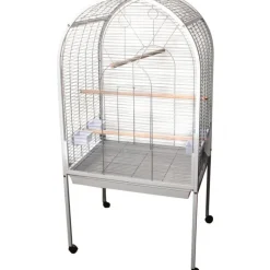 FLAMINGO Cage à perroquet polly blanche 77x60xH155 cm