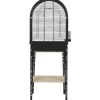 ZOLUX Cage avec meuble pour les oiseaux exotiques ou les canaris coloris noir Chic Patio – 53 x 33 x 144 cm (cage + pieds)