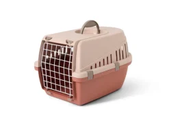 SAVIC Cage de transport pour chat et petit chien coloris champagne Trotter 1 - 49 x 33 x 30 cm