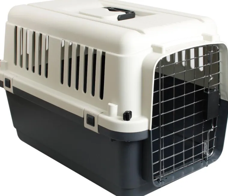 FLAMINGO Cage de voyage nomade M coloris gris