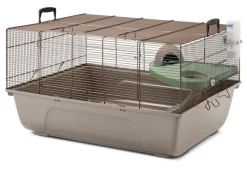 SAVIC Cage pour hamster et souris à barreaux serrés coloris gris/fils cuivre Savix Jerry - 67 x 49 x 36,5 cm