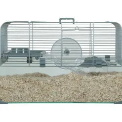 ZOLUX Cage pour rongeur coloris gris Panas Colour 50 – 52 x 29 x 35 cm