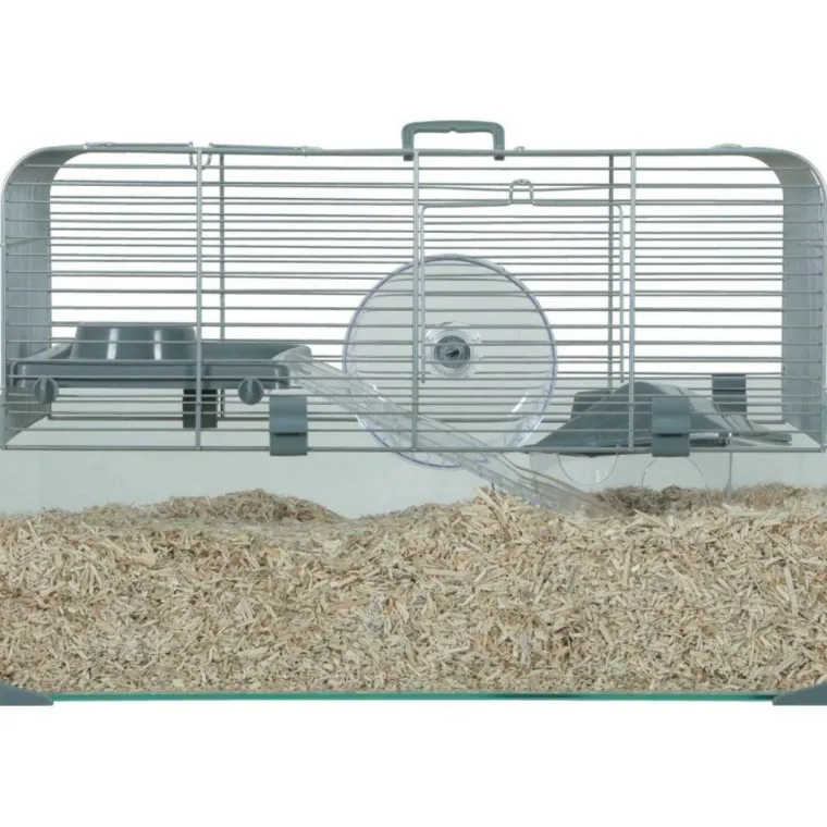 ZOLUX Cage pour rongeur coloris gris Panas Colour 50 – 52 x 29 x 35 cm