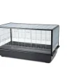 SAVIC Cage pour rongeur coloris argent et noir en plastique Aura 120 Knock Down - 118 x 64 x 62 cm