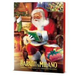 BARATTI & MILANO Calendrier de l'Avent en chocolat design vintage - 38 x 28 cm
