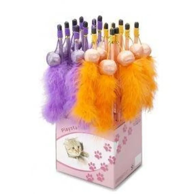 EUROPET Canne à pêche jouet pour chat Tickle fun 40 cm
