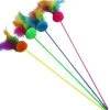 BUBIMEX Canne à pêche pour chat coloris multicolore avec des plumes - 58 cm