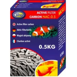 BLUE CORAL Charbon actif filtration d'eau AQUA NOVA - poids 0,5kg