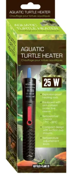 REPTILE PLANET Chauffage pour tortue d'eau coloris noir Aquatic Turtle Heater 25W
