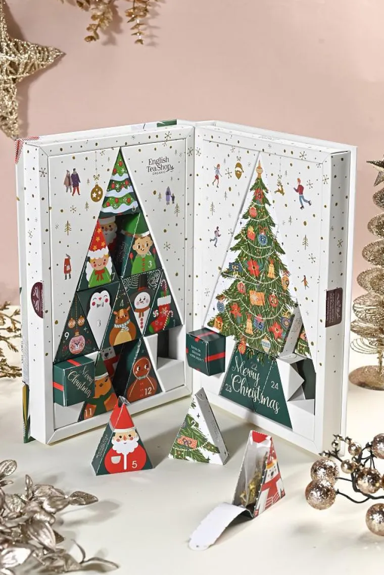 ENGLISH TEA SHOP Coffret de thé Calendrier de l'Avent Sapin de Noël Englishtea