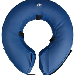 FLAMINGO Collerette gonflable pour chien coloris bleue taille M - Ø25/40 cm