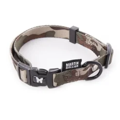 MARTIN SELLIER Collier Camouflage marron pour chien - 2x40/55 cm