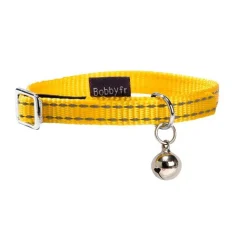 BOBBY Collier chat Safe jaune 10 mm