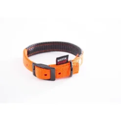 MARTIN SELLIER Collier droit Confort pour chien coloris orange - 2,5x65 cm