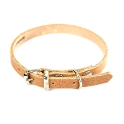 MARTIN SELLIER Collier en cuir naturel pour chien 2,2x47 cm