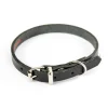 MARTIN SELLIER Collier en cuir noir pour chien 1,2x33 cm