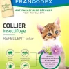 FRANCODEX Collier insectifuge pour chaton coloris blanc - Ø 35 cm