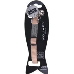 WOUAPY Collier pour chat en nylon coloris beige Basic Line - Taille unique