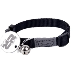 WOUAPY Collier pour chat en nylon coloris noir Basic Line - Taille unique