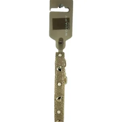WOUAPY Collier pour chat en simili cuir python coloris beige original avec motifs - Taille unique
