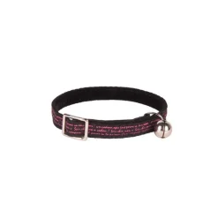 WOUAPY Collier pour chat en velours coloris noir et rose style texte - Taille unique